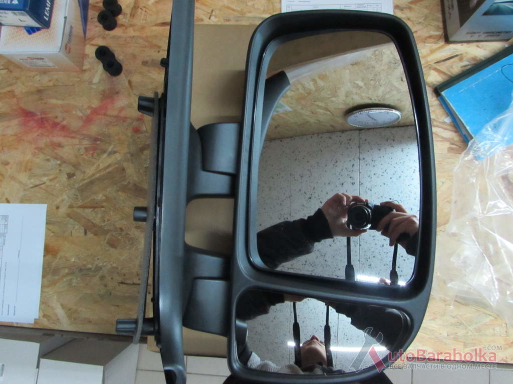 Продам новое зеркало, механическое, выпуклое, короткая рукоятка, с мертвого угла. MASTER (03-10)Right Ковель