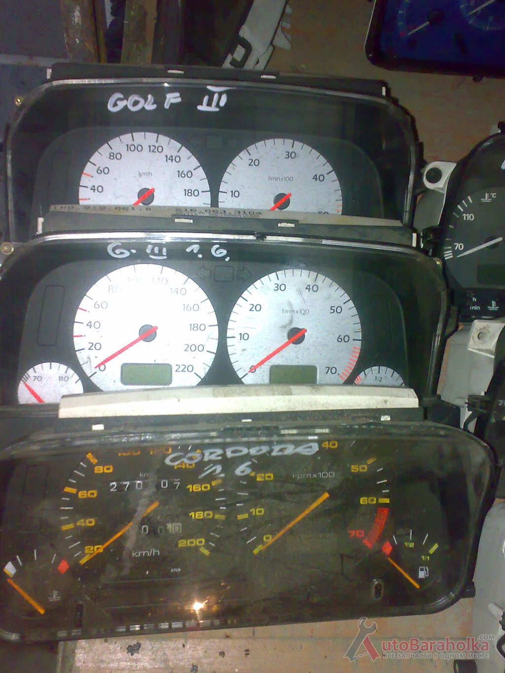 Продам оригинальные приборные панели на VW Golf 3/Seat Cordoba Луцьк