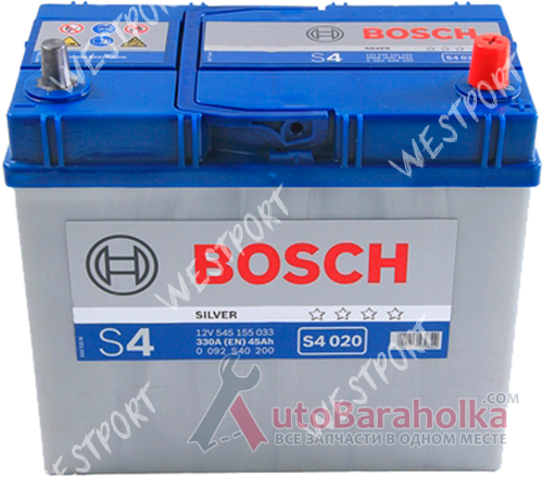 Продам Аккумулятор Bosch 0092S40200 45Ah 330A Азия, тонкие клемы Днепропетровск