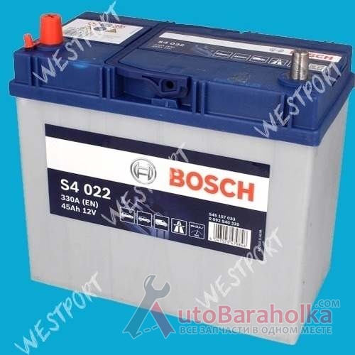Продам Аккумулятор Bosch 0092S40220 45Ah 330A Азия, тонкие клемы Днепропетровск