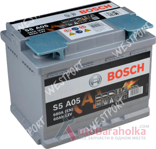 Продам Аккумулятор Bosch 0092S5A050 60Ah 680A Днепропетровск