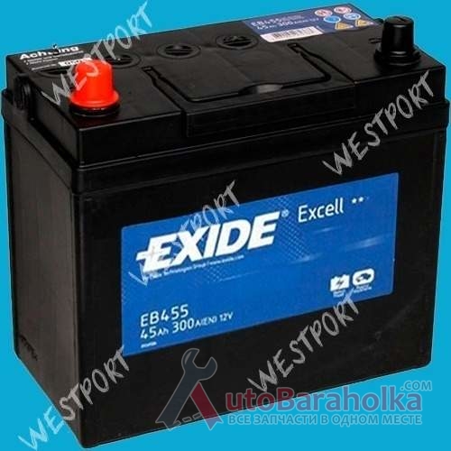 Продам Аккумулятор Exide EB455 45Ah 330A Азия, стандартные клемы Днепропетровск