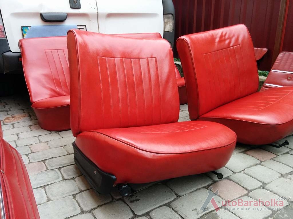Продам Красный салон, сидения ВАЗ 2101 с картами Днепропетровск