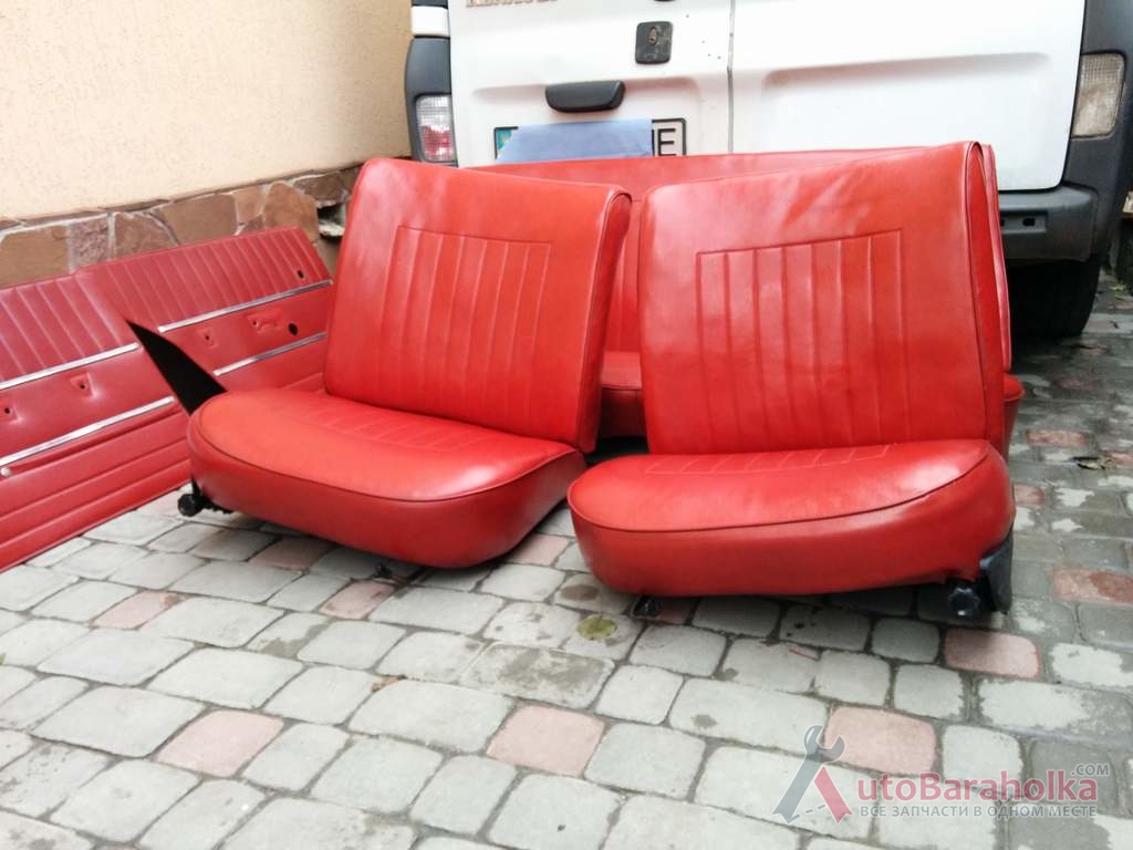 Продам Красный салон, сидения ВАЗ 2101 с картами Днепропетровск